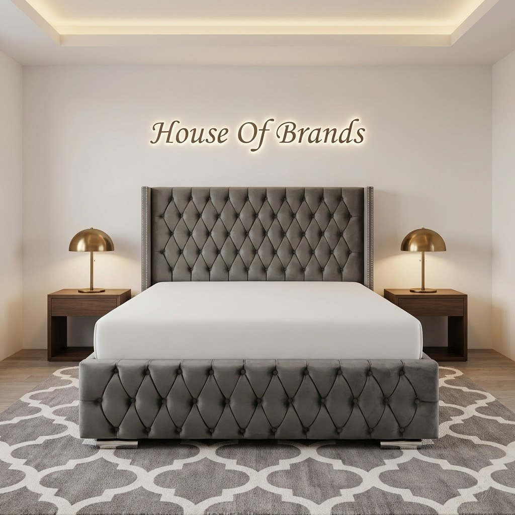 Michigan Winged Ottoman Storage Bed
