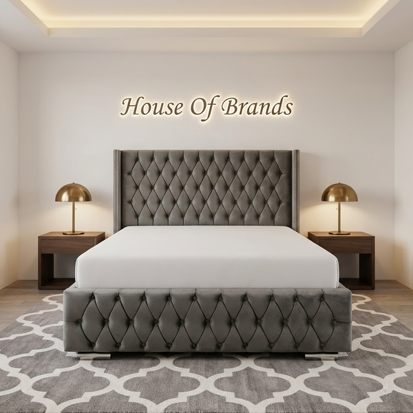 Michigan Winged Ottoman Storage Bed