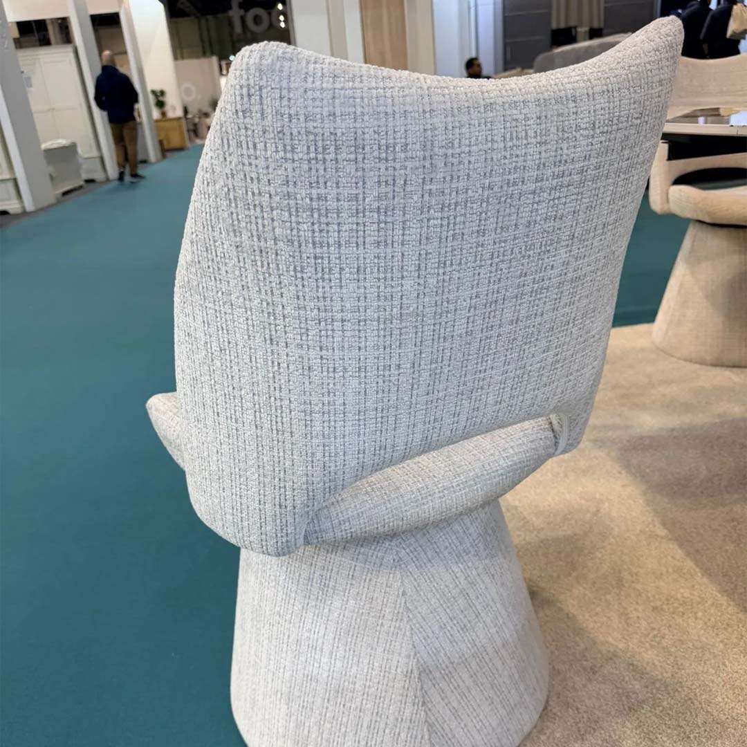 Monaco Grey 160–240cm Extending Ceramic Marble Dining Table Set with Grey Velvet 360° Swivel Chairs