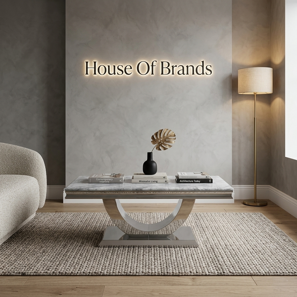 Naples Grey Marble Coffee Table