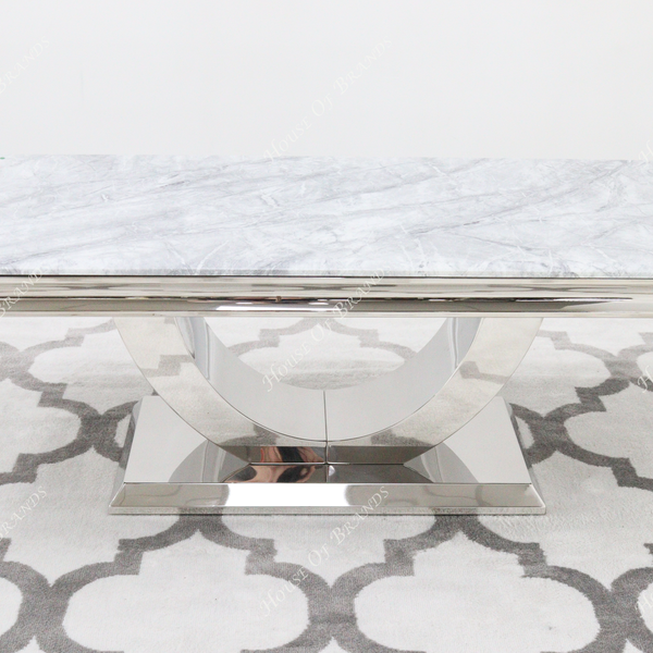 Naples Grey Marble Coffee Table