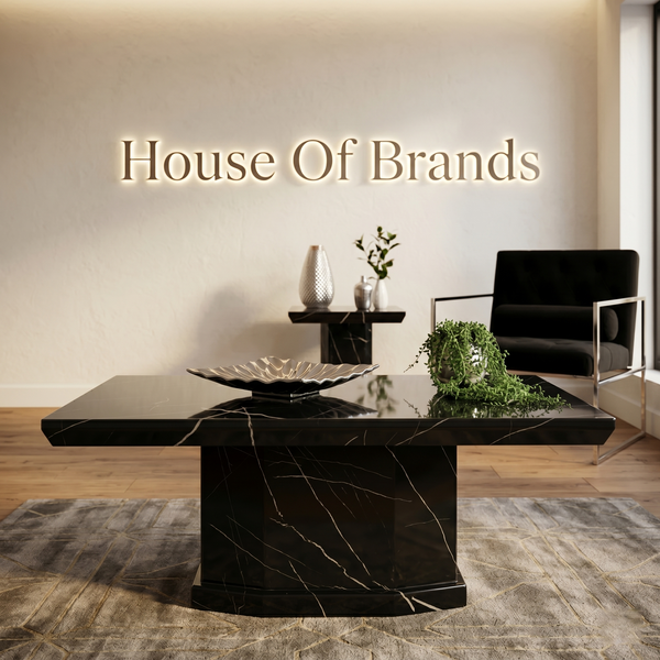 Nebula Black Marble Coffee Table