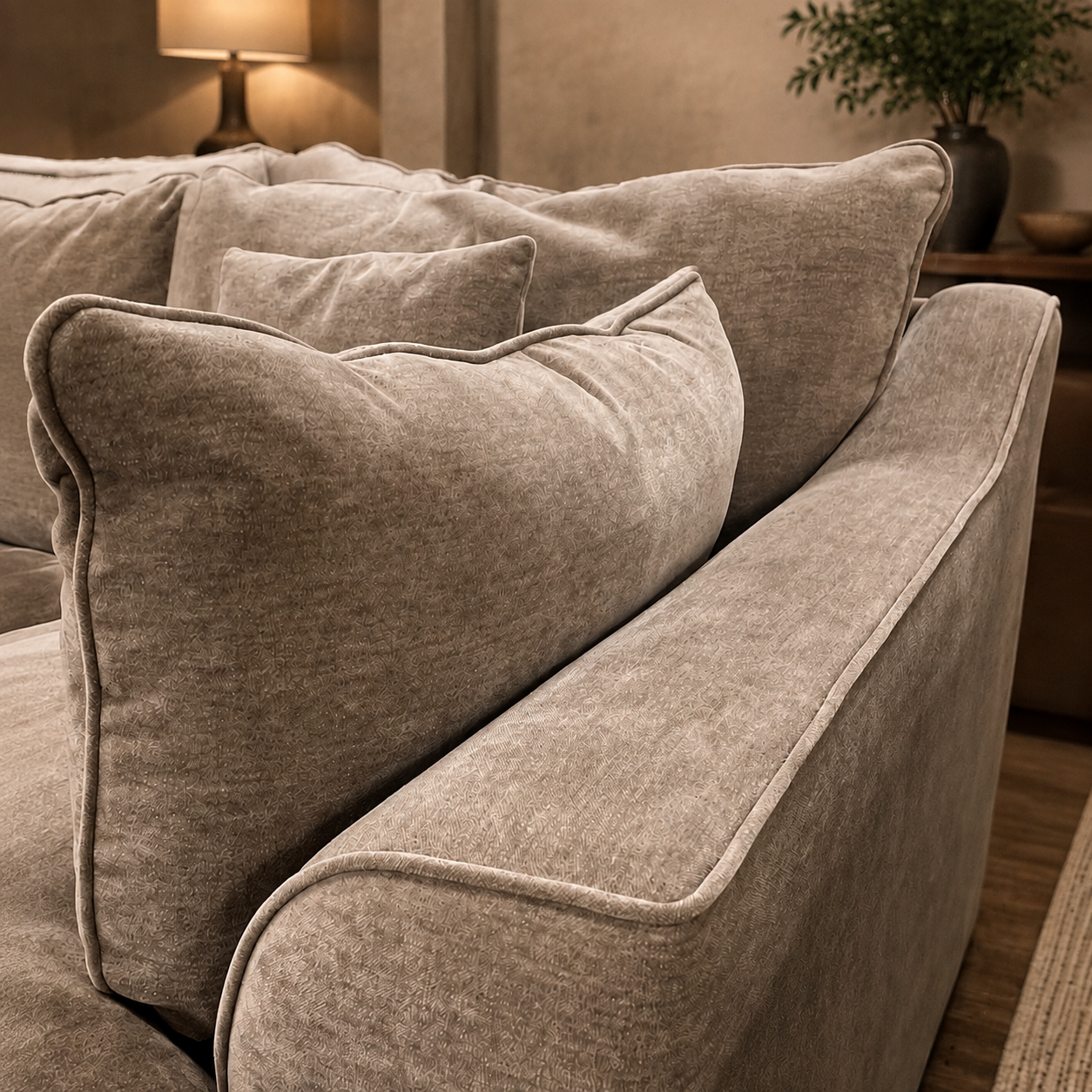 Oslo Feather-Filled Chaise Corner Sofa