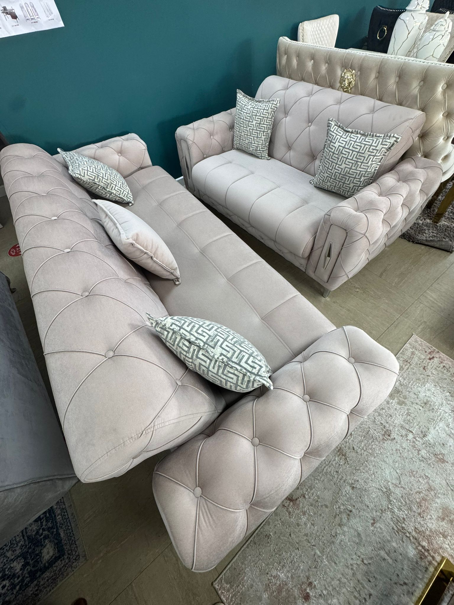 3 + 2 Imperial Mink sofa bed set with delivery
