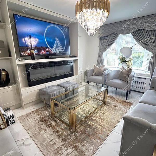 Prague Gold Mirrored Coffee Table