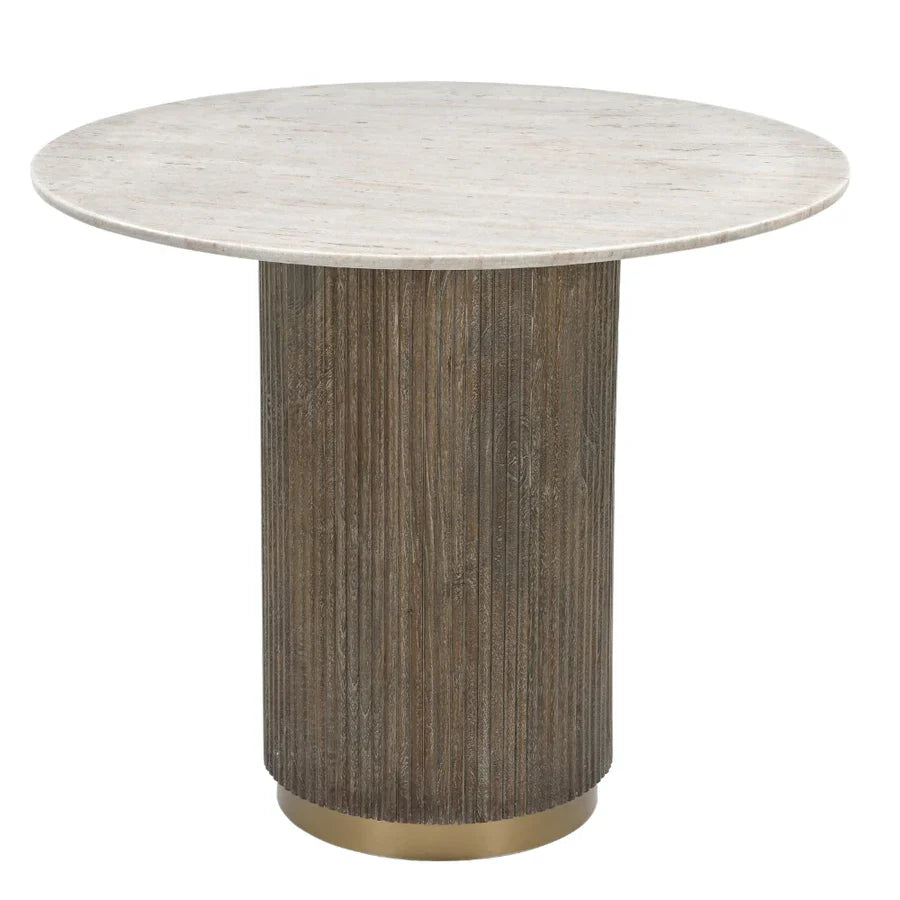 RV Astley Maigue 90cm Round Marble Dining Table