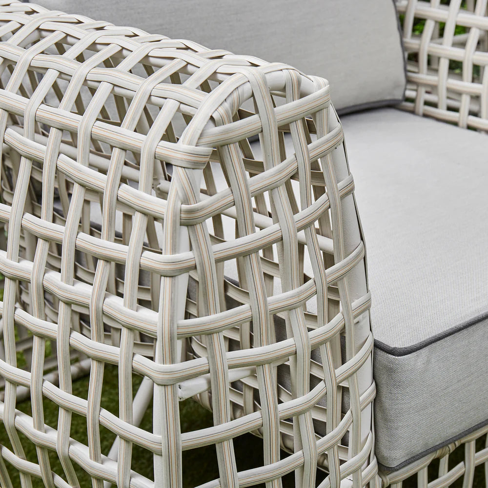 Indi 4 Piece Rattan Garden Furniture Sofa Set - Beige
