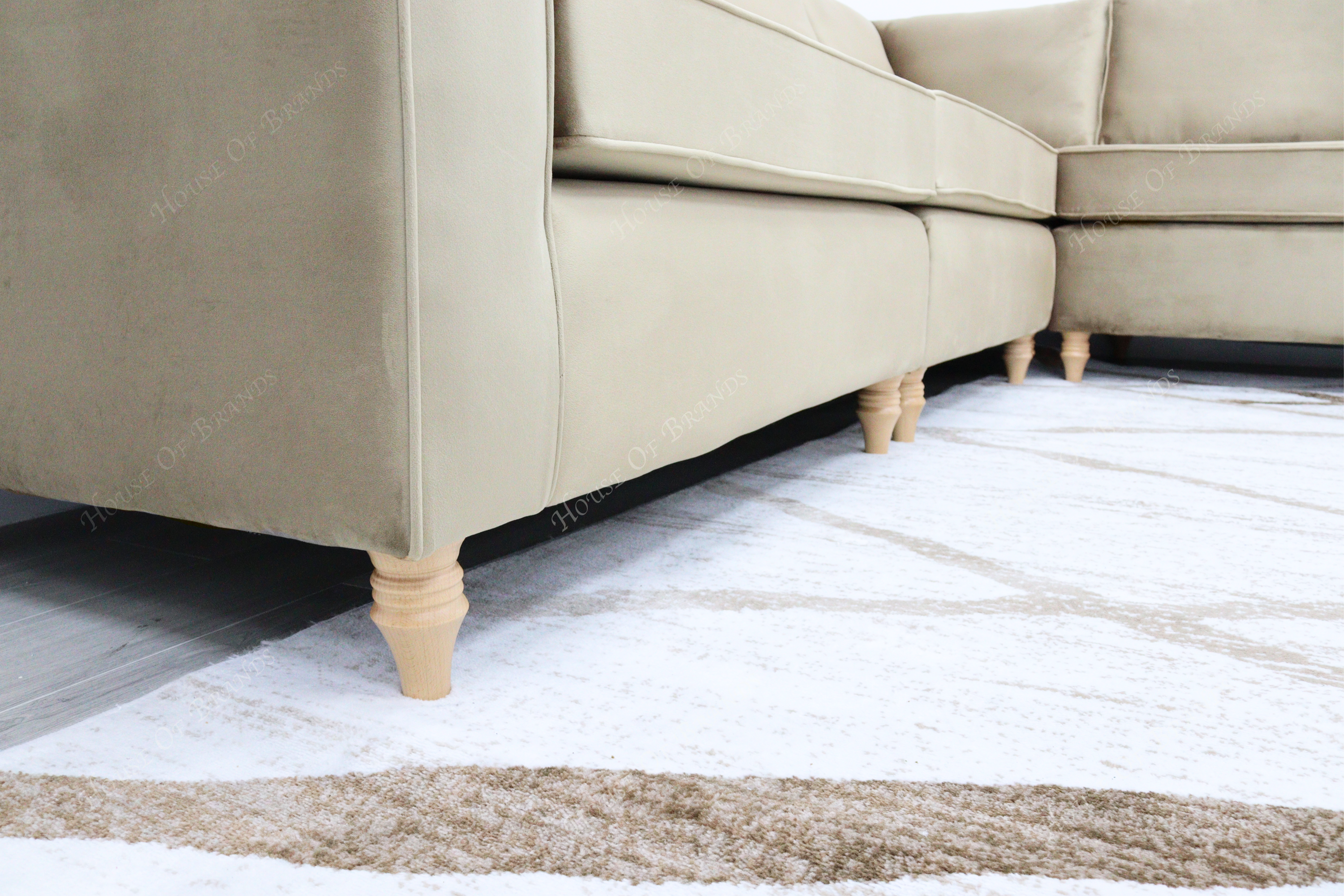 Riviera Velvet Corner Sofa