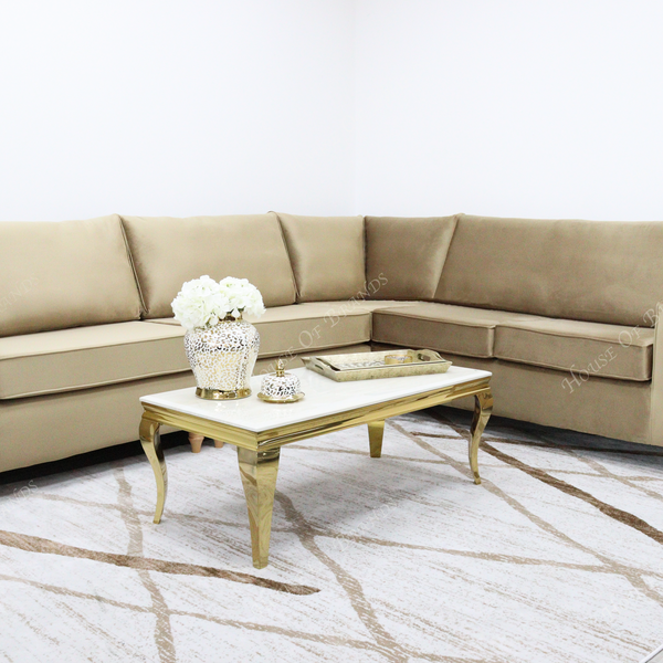 Riviera Velvet Corner Sofa