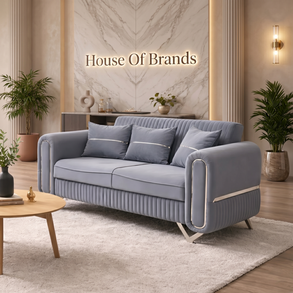 Rosalina 3+2 Seater Dark Grey Sofa Bed with Storage