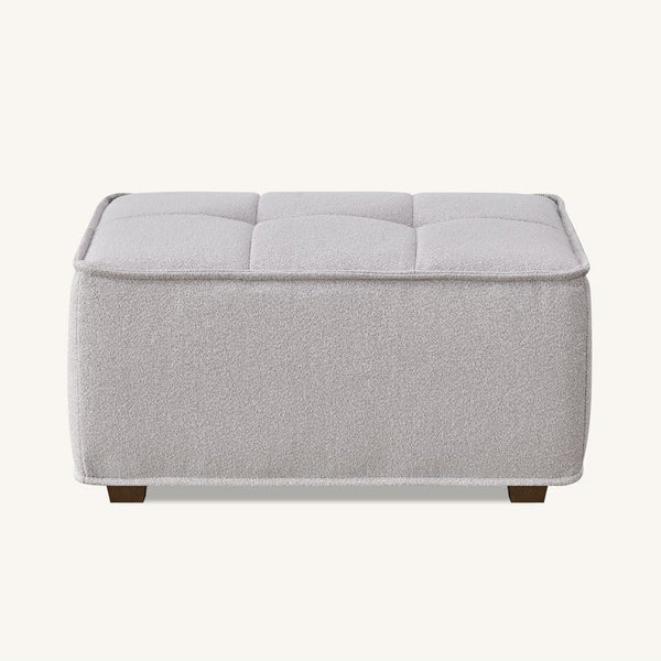 Aluxo Murray Putty Boucle Fabric Stool