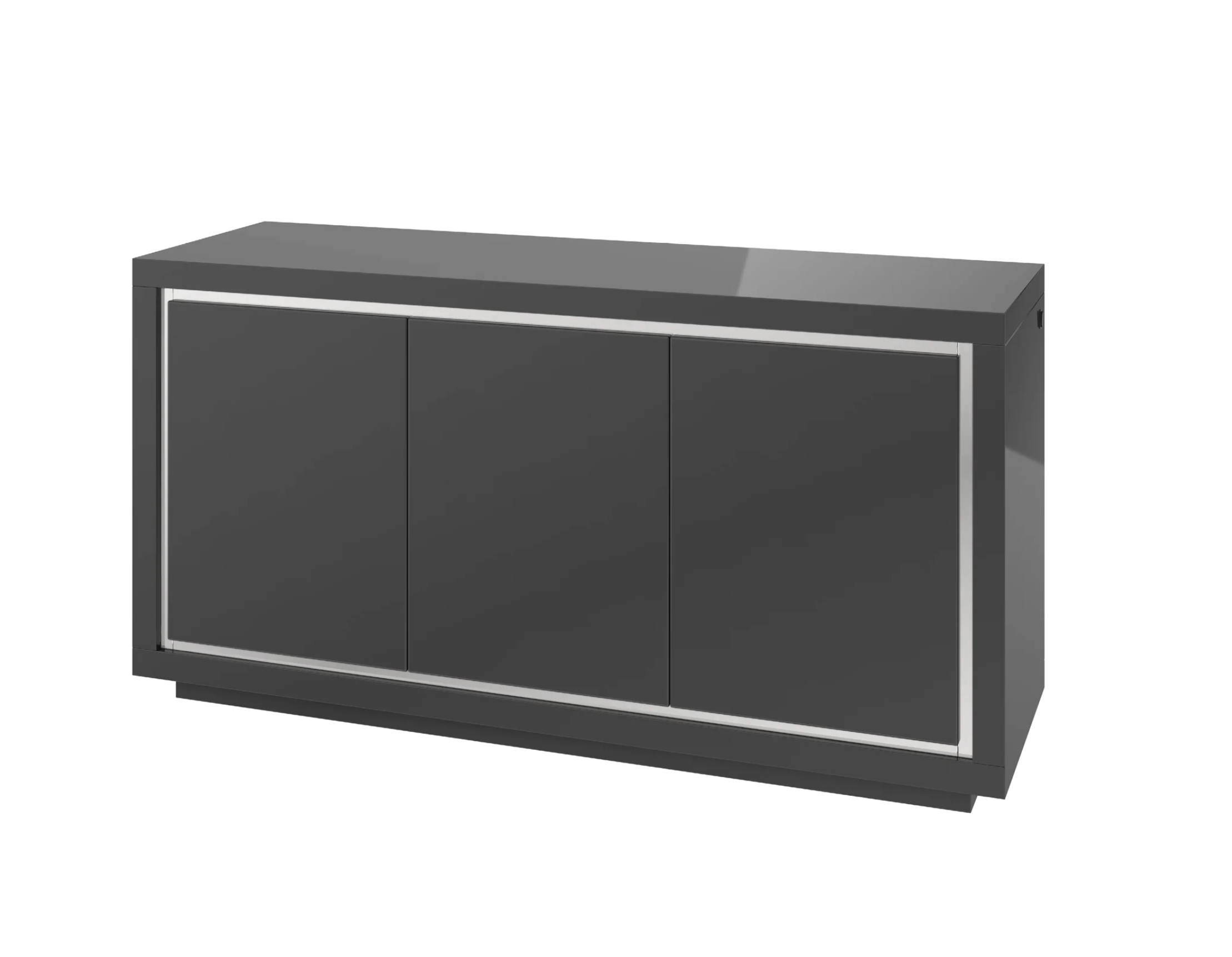 Stockholm 3 Door LED High Gloss Sideboard
