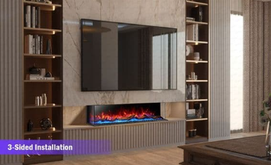 Cullinan Widescreen Extra Deep 3 Sided Electric Fire
