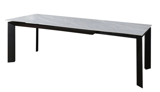 Scorpio 160-220cm Grey Ceramic Extendable Dining Table