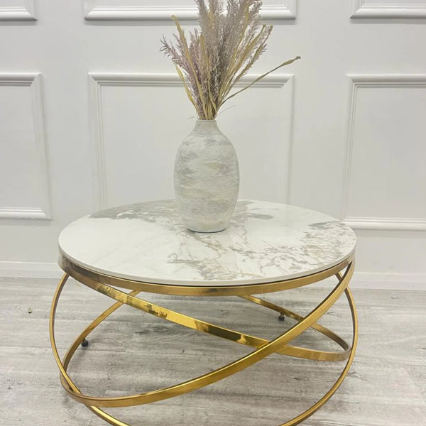 Spiro Round Coffee Table Pandora Sintered Stone