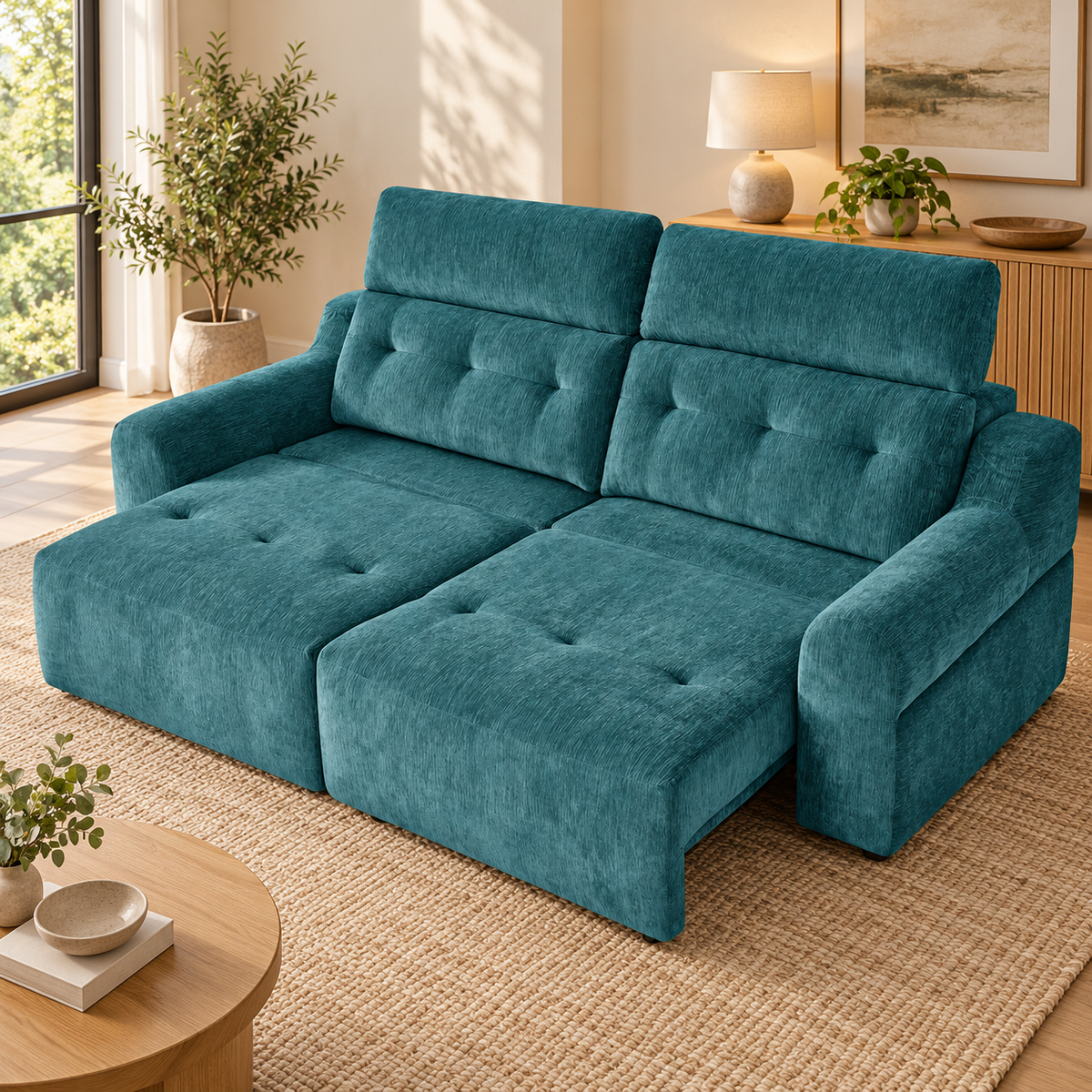 Harrison Teal Electric Sofa Bed