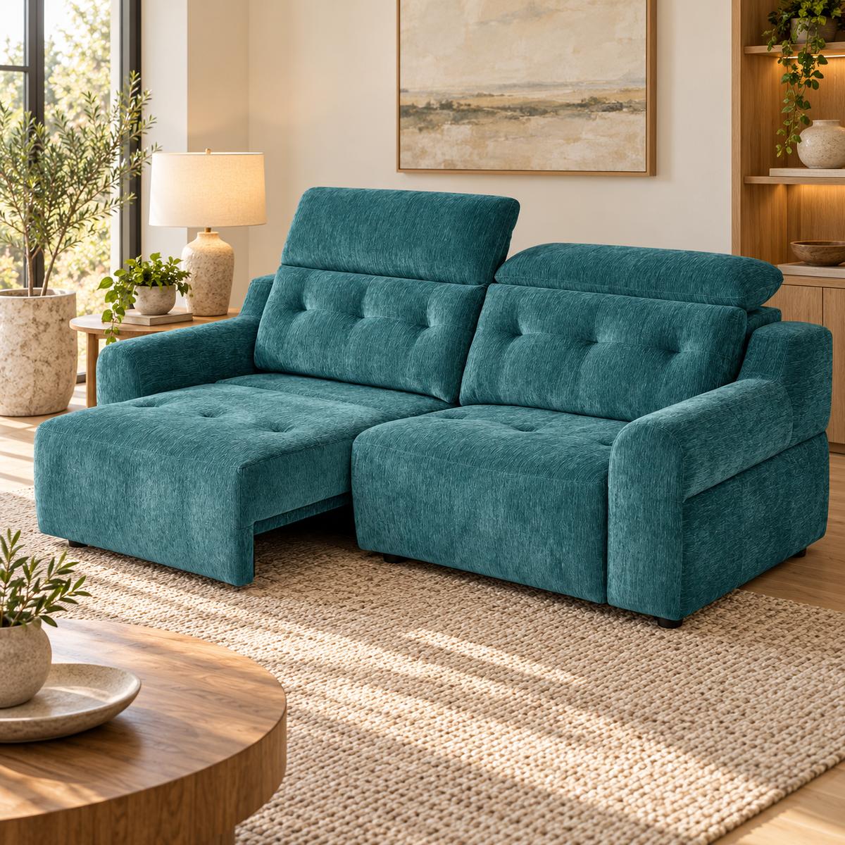 Harrison Teal Electric Sofa Bed