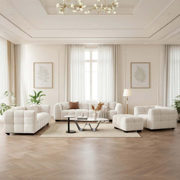 Tribeca Bubble Bouclé Sofa Set