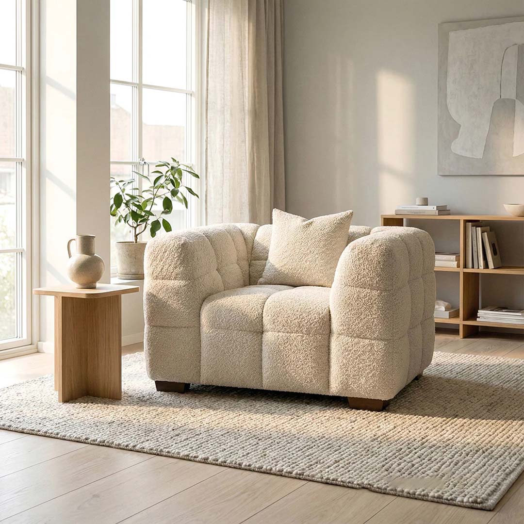 Tribeca Bubble Bouclé Sofa Set
