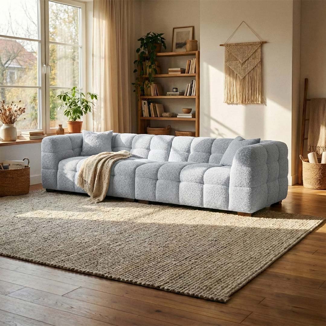 Tribeca Bubble Bouclé Sofa Set
