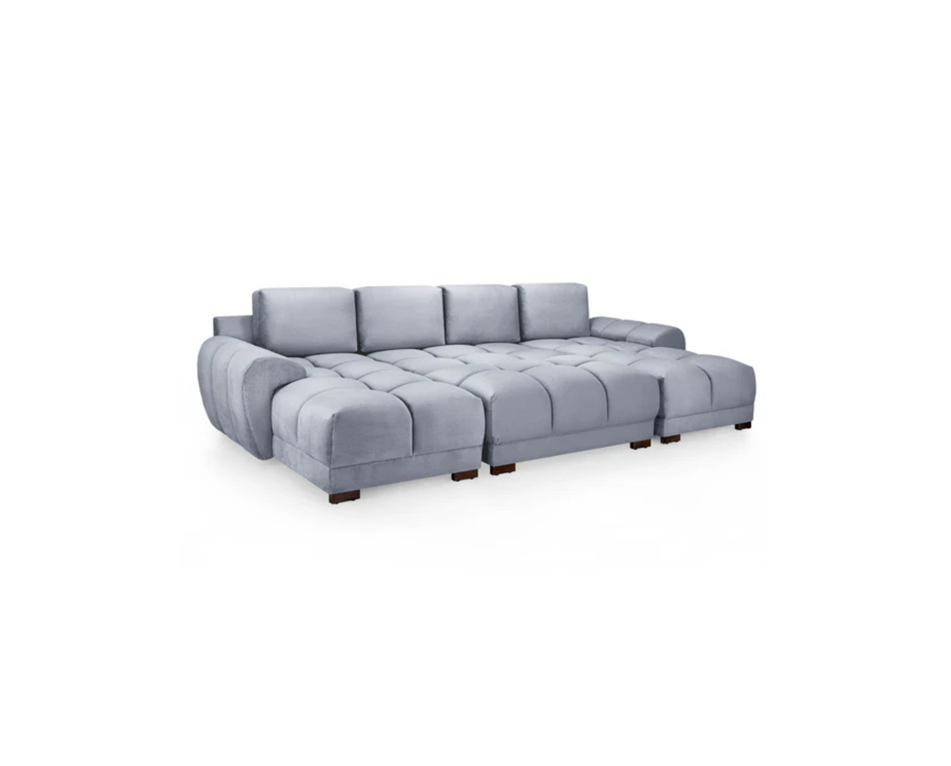 Azzuro U shape Corner Sofa with footstool