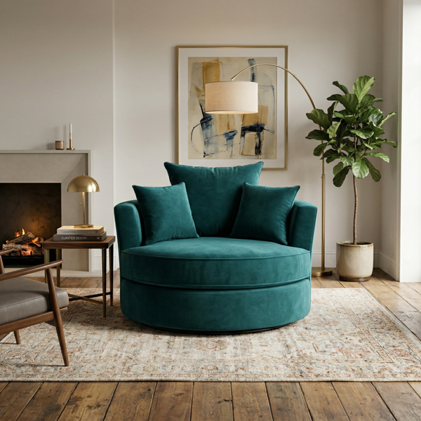 Velvet Swivel Chair
