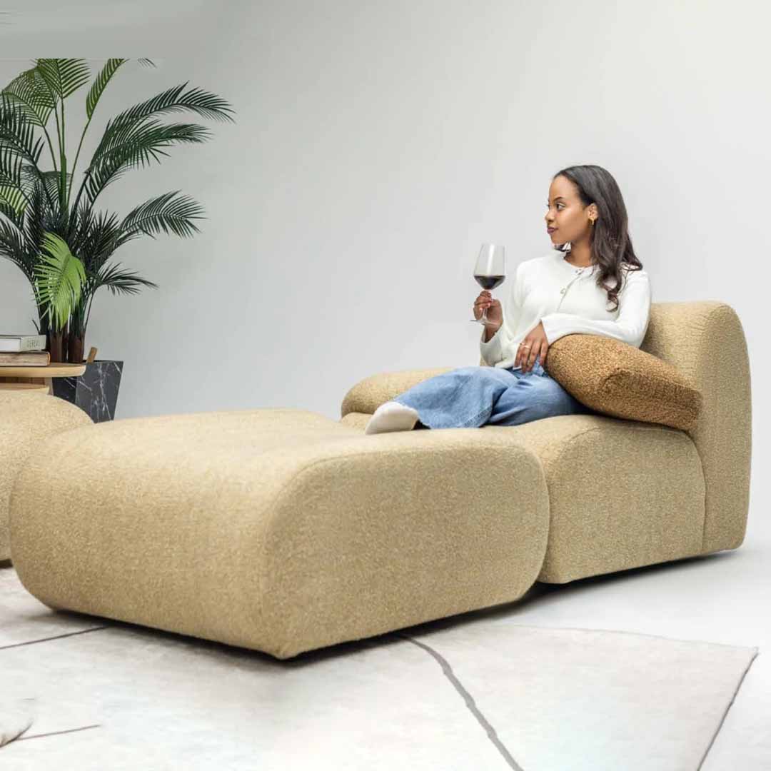 Vision Fabric Sofa Set | Turkish Modern Sofa with Bed Function
