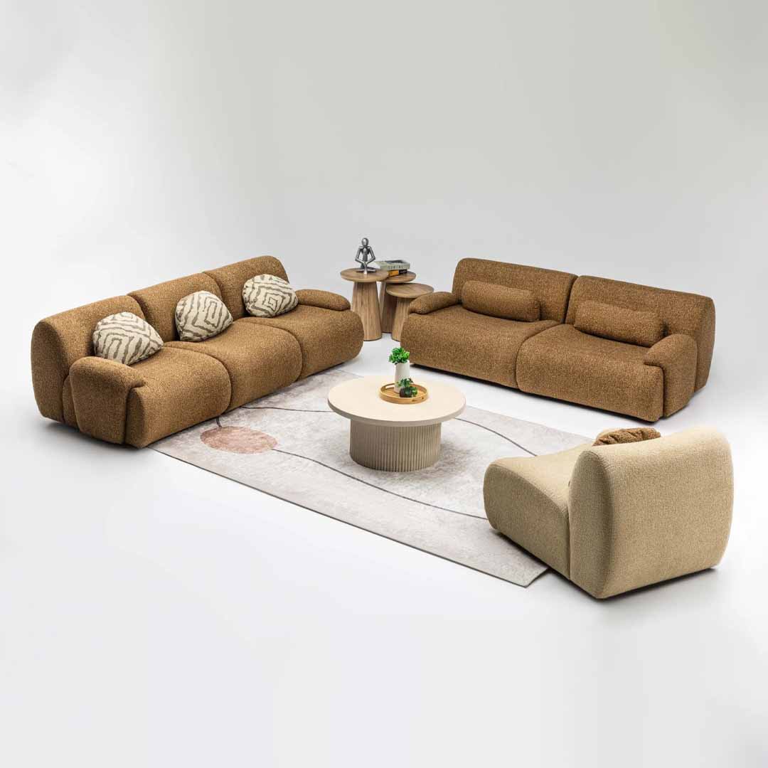 Vision Fabric Sofa Set | Turkish Modern Sofa with Bed Function