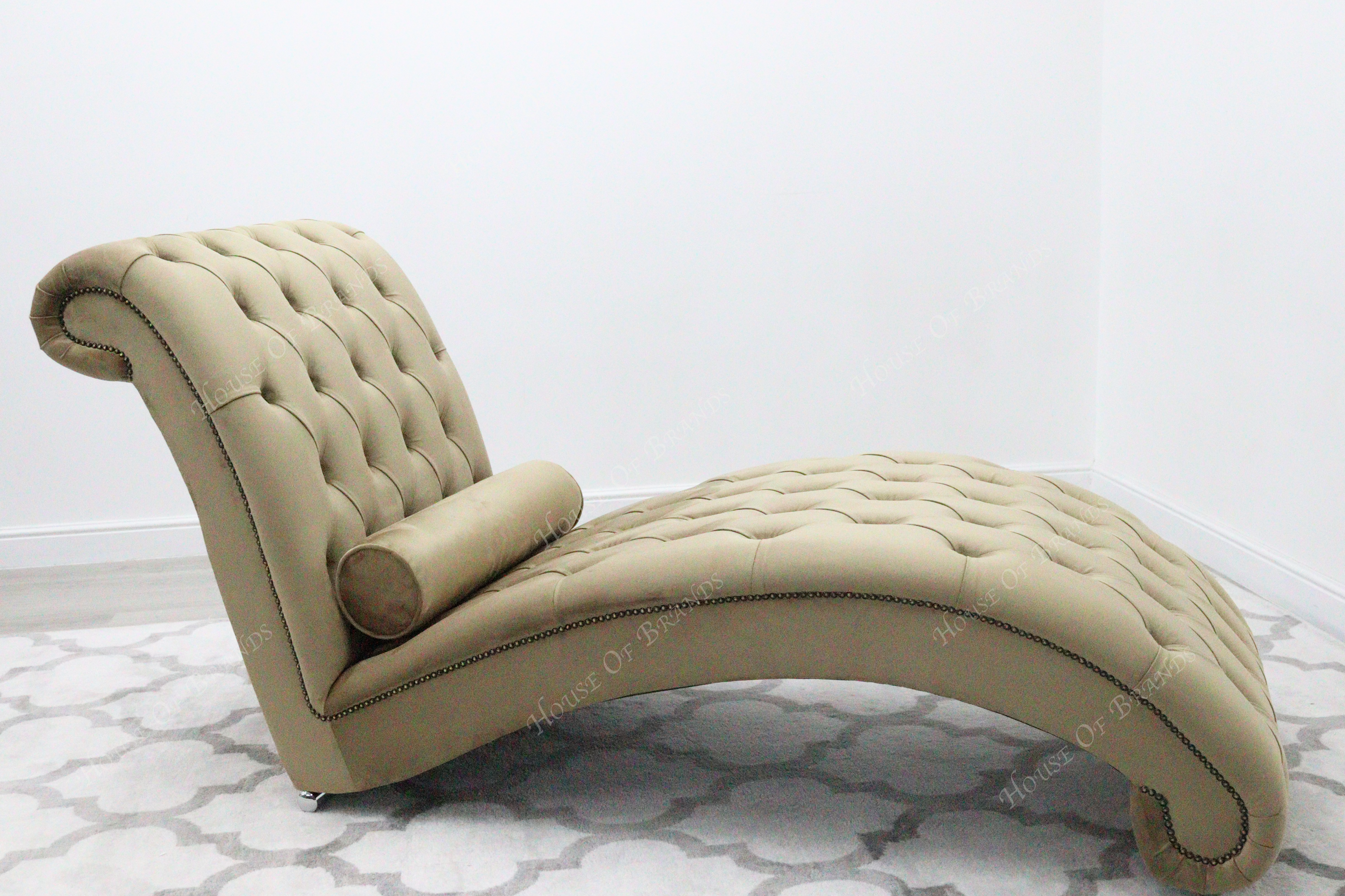 Elegance Chaise Lounge Velvet Chair