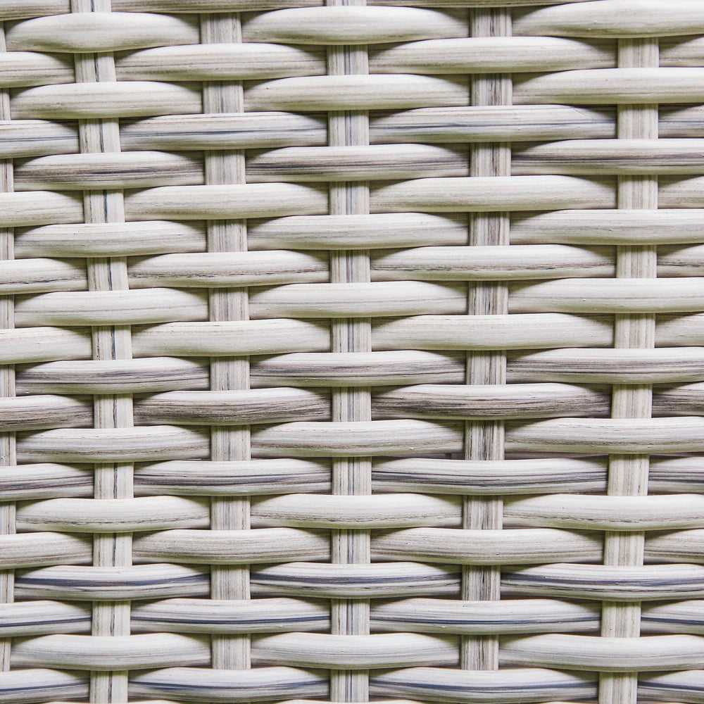 Willow Rattan and Aluminum Frame Reclining Lounge Set – Beige