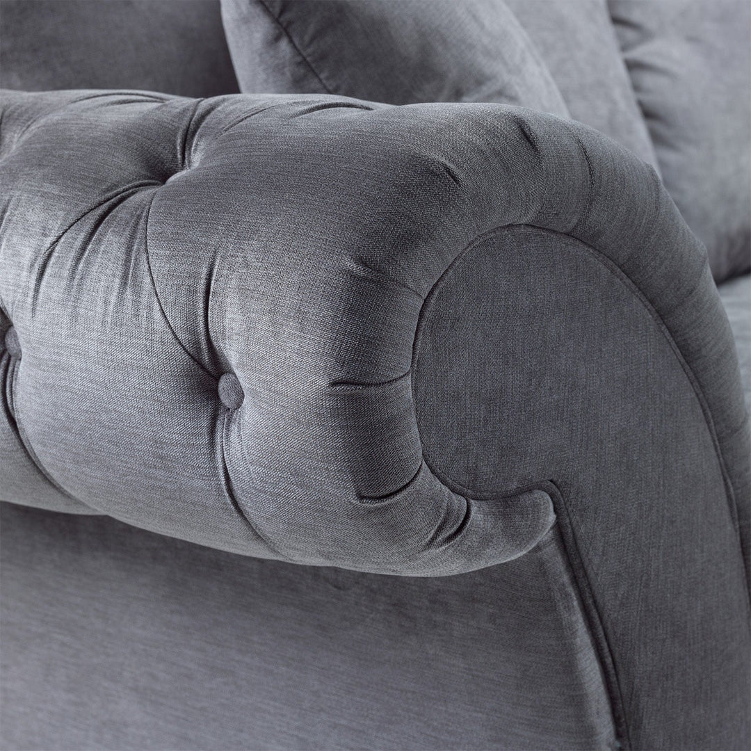 Windsor Fullback Large Corner Sofa in Grey