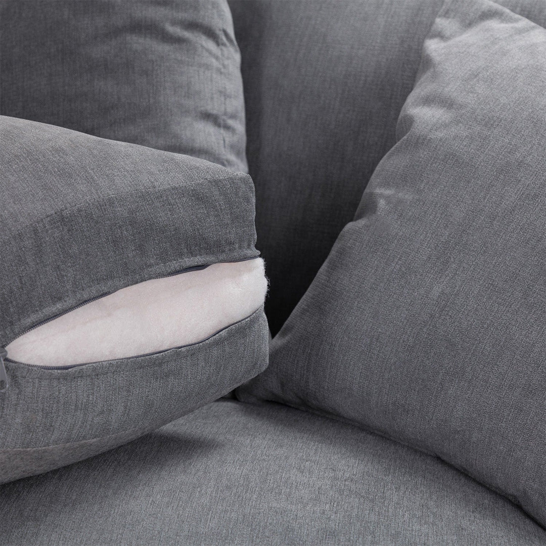 Windsor Fullback Large Corner Sofa in Grey