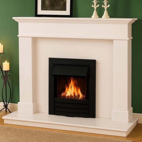 Woodford Atwood Pearl Micro Marble Fireplace