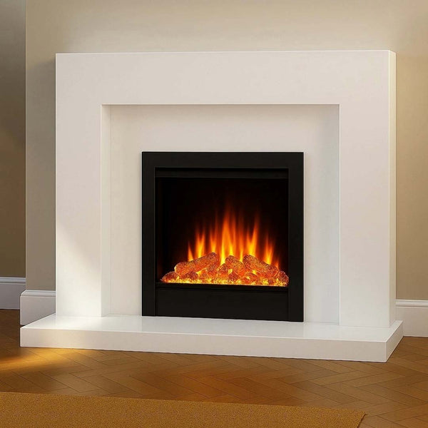 Woodford Block Polar Micro Marble Fireplace