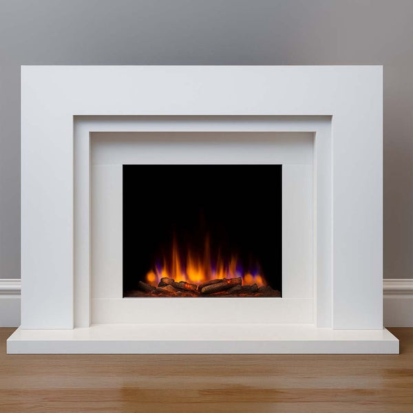 Woodford Stonehenge Polar / Gris Micro Marble Fireplace