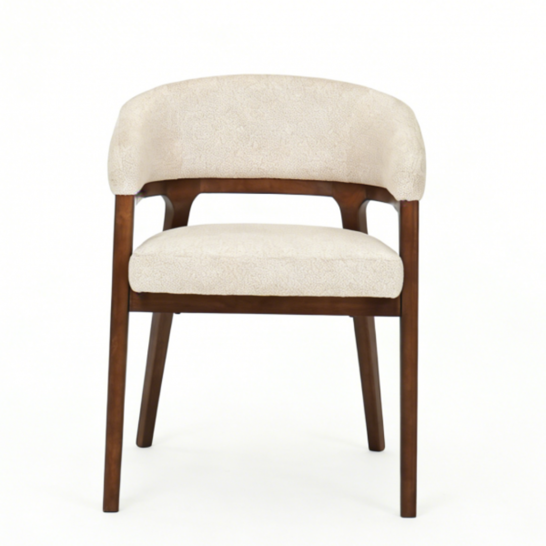 Blanca 200cm Dining Set with Zaria Taupe Chairs