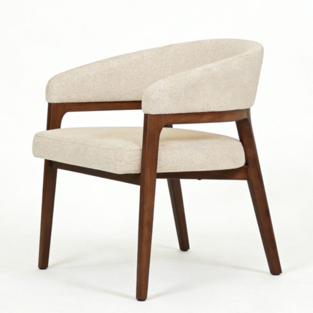 Blanca 200cm Dining Set with Zaria Taupe Chairs