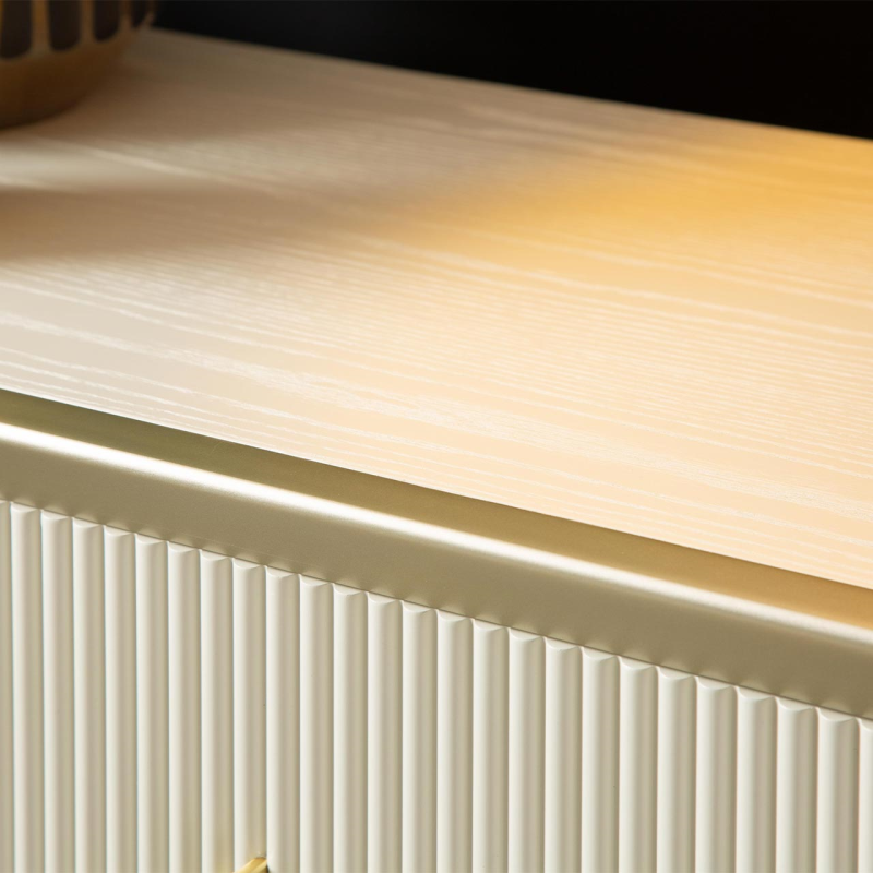 Amelie Cream Elm 3 Drawer Chest