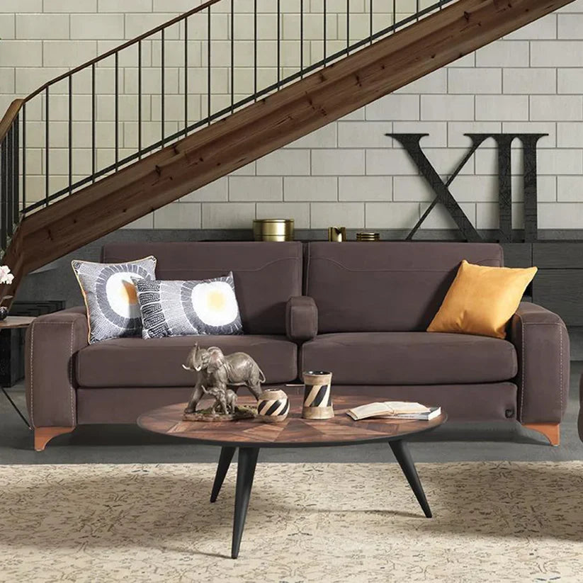 Anemon Leather-Look 3 Seater Sofa