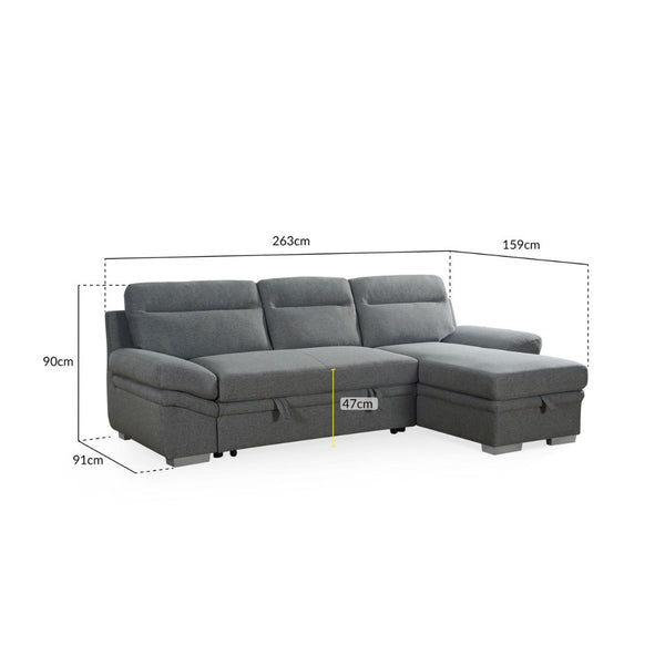 Astra Sofabed Universal Corner