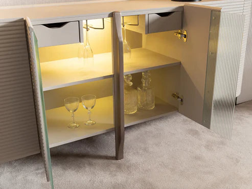 Leora Sideboard: Modern Elegance with Ample Storage