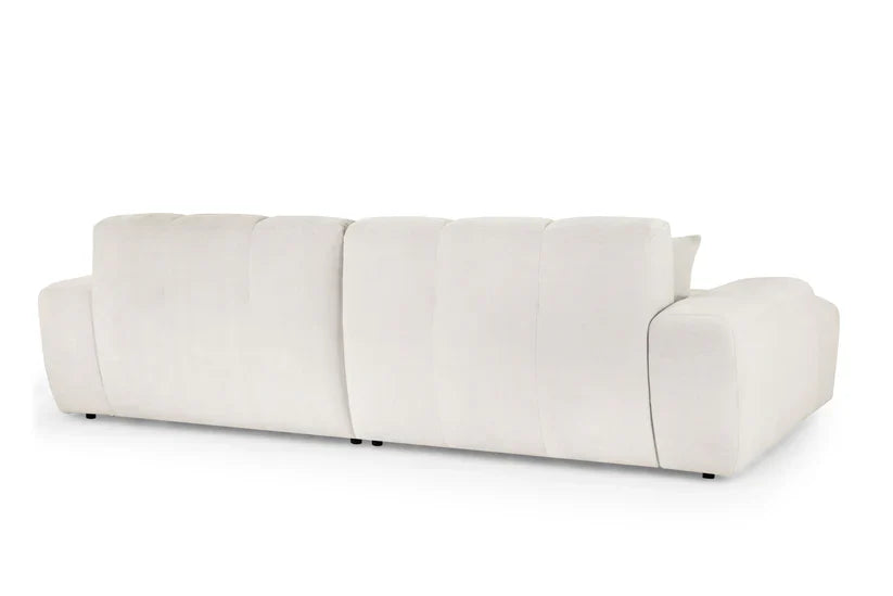 Bubble Beige Bouclé Fabric Left Hand Corner Cloud Sofa