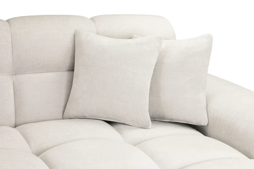 Bubble Beige Bouclé Fabric Left Hand Corner Cloud Sofa