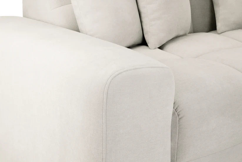 Bubble Beige Bouclé Fabric Left Hand Corner Cloud Sofa