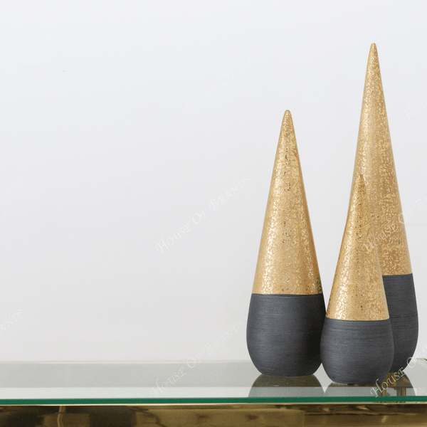 Black and Gold Cones