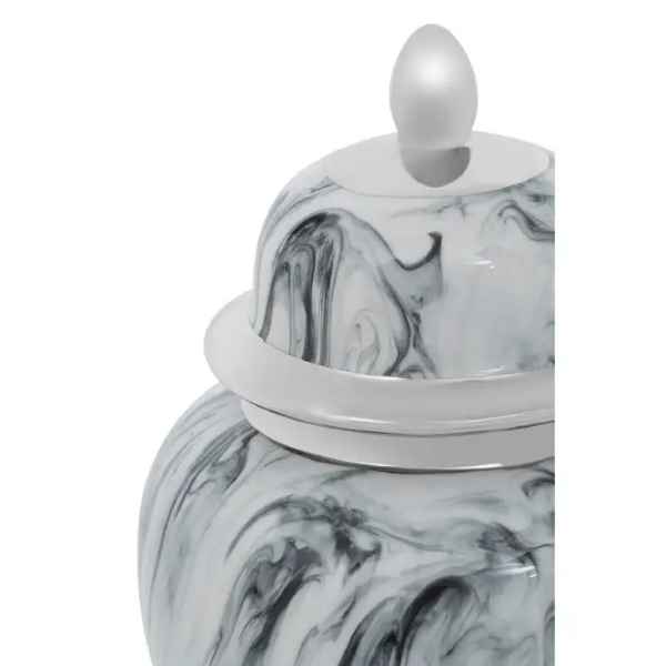MARMO MARBLE EFFECT SMALL CERAMIC JAR