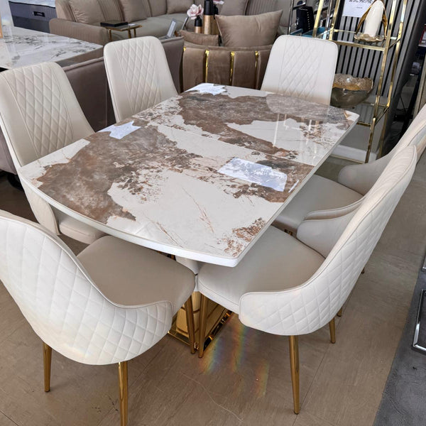 Camden Extendable 140cm–180cm Dining Table with Lambo or Grace Chairs