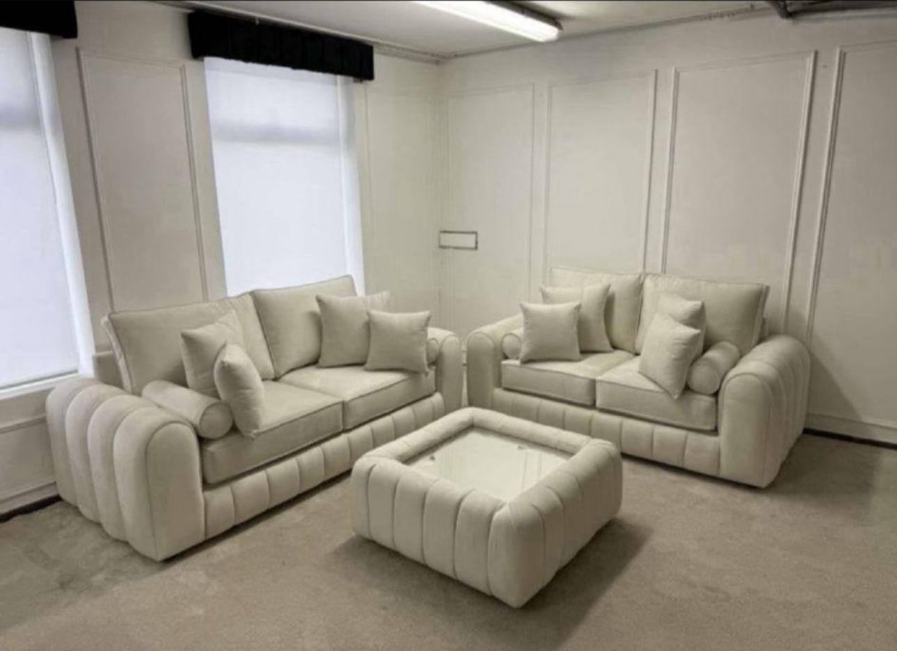 Cloud Haven Velvet Sofa