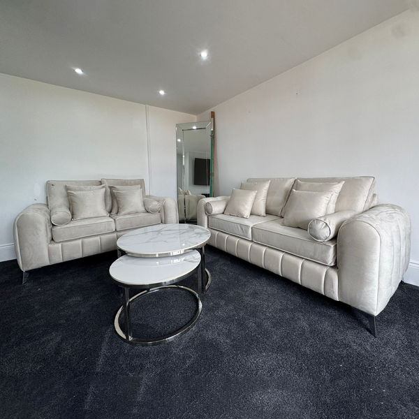 Cloud Haven Velvet Sofa