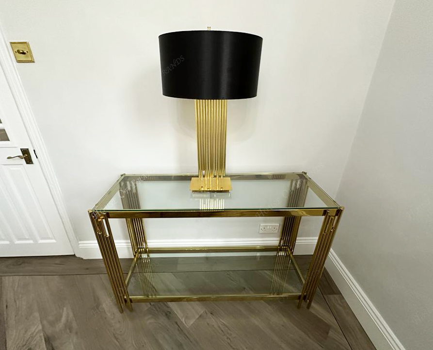 Prague Gold Console Table